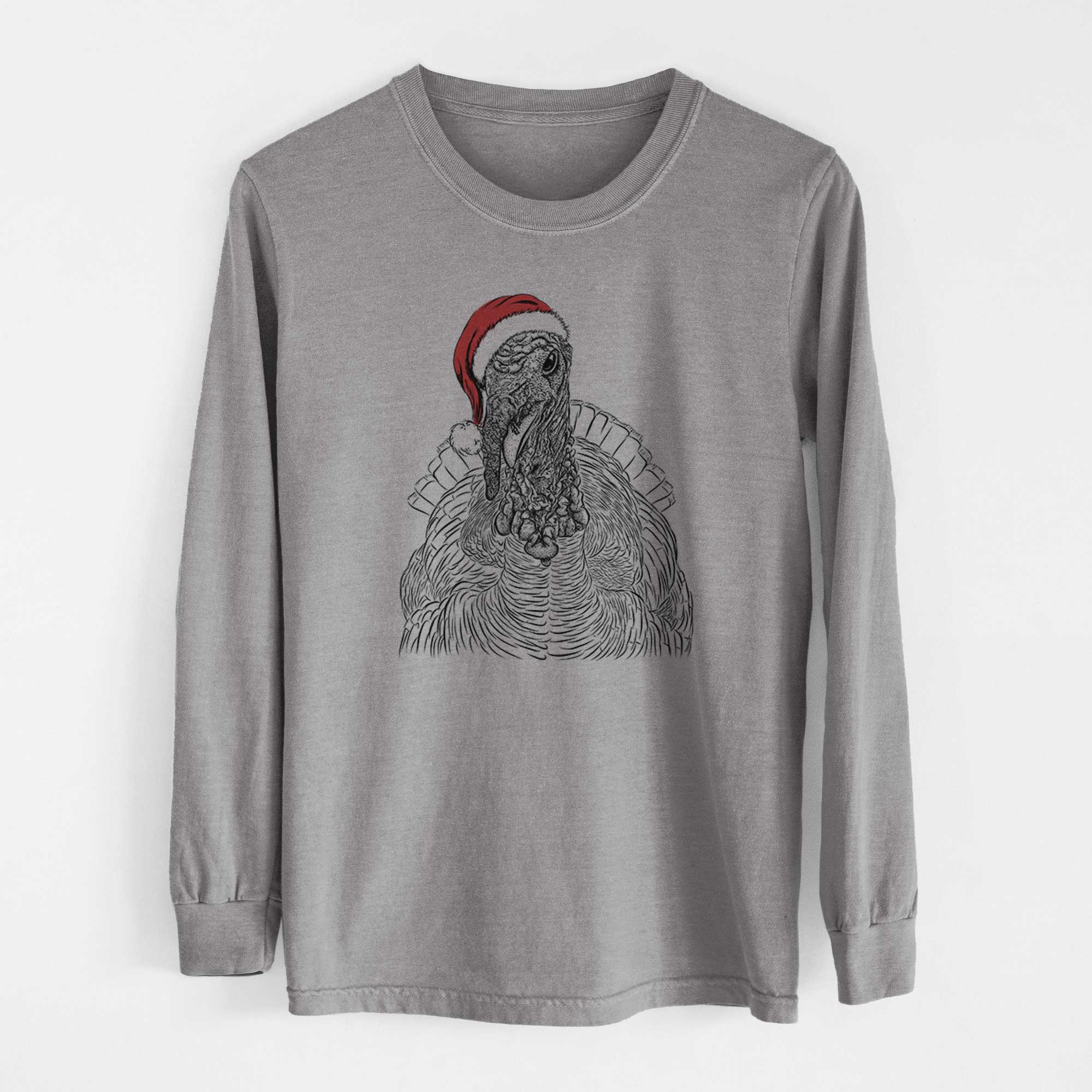 Santa Brady the Turkey - Heavyweight 100% Cotton Long Sleeve