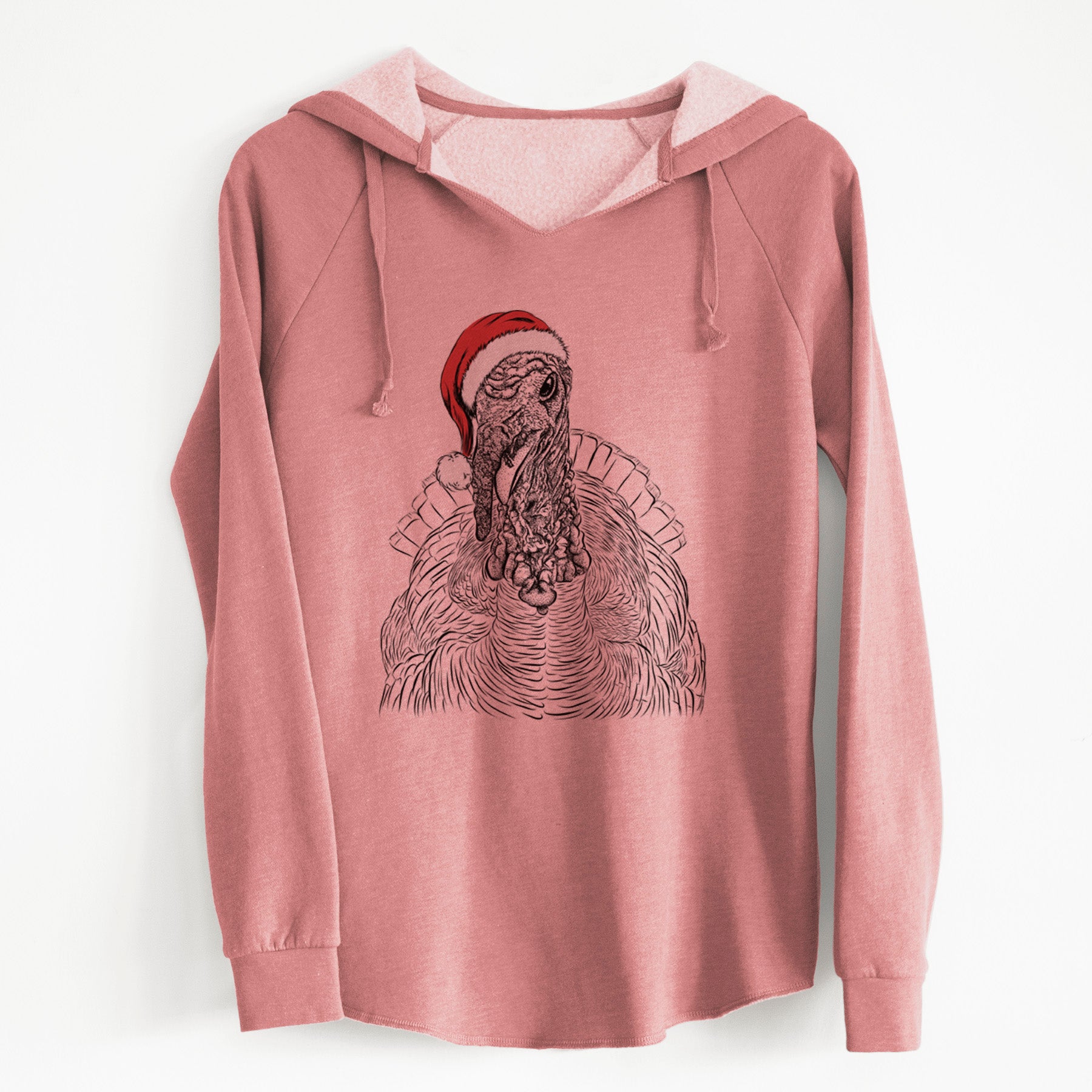 Santa Brady the Turkey - Cali Wave Hooded Sweatshirt