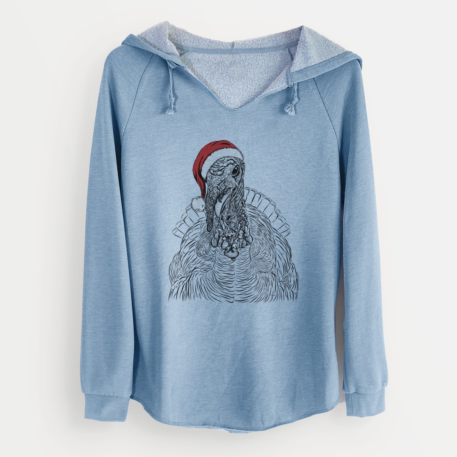 Santa Brady the Turkey - Cali Wave Hooded Sweatshirt
