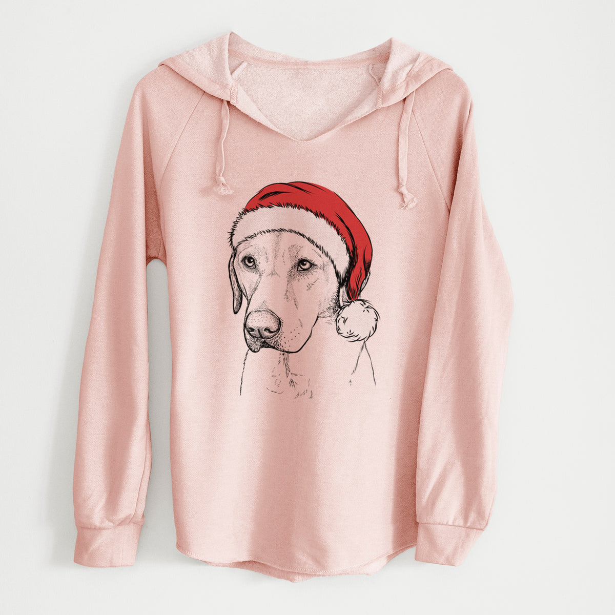 Santa Braxton the Yellow Lab - Cali Wave Hooded Sweatshirt