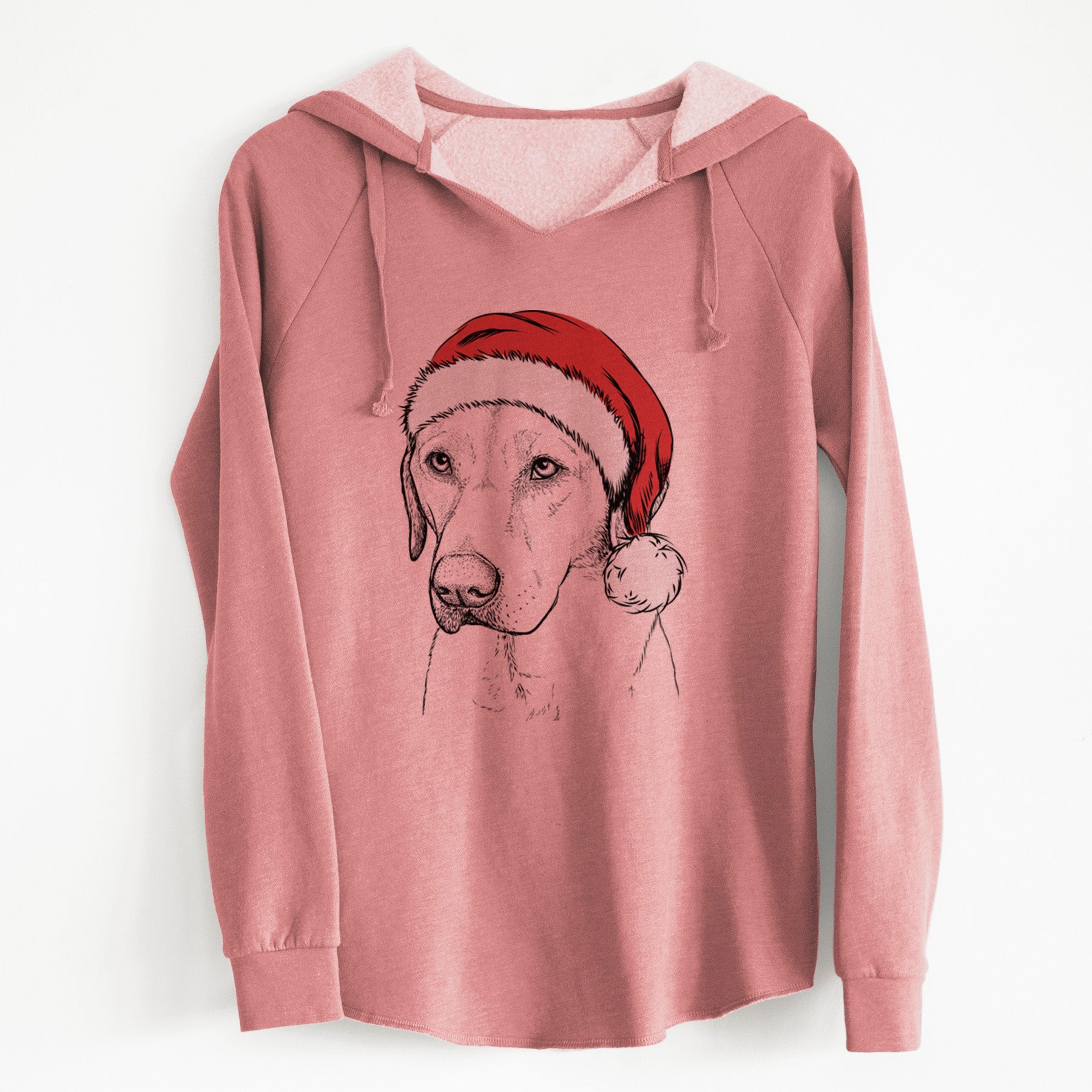 Santa Braxton the Yellow Lab - Cali Wave Hooded Sweatshirt