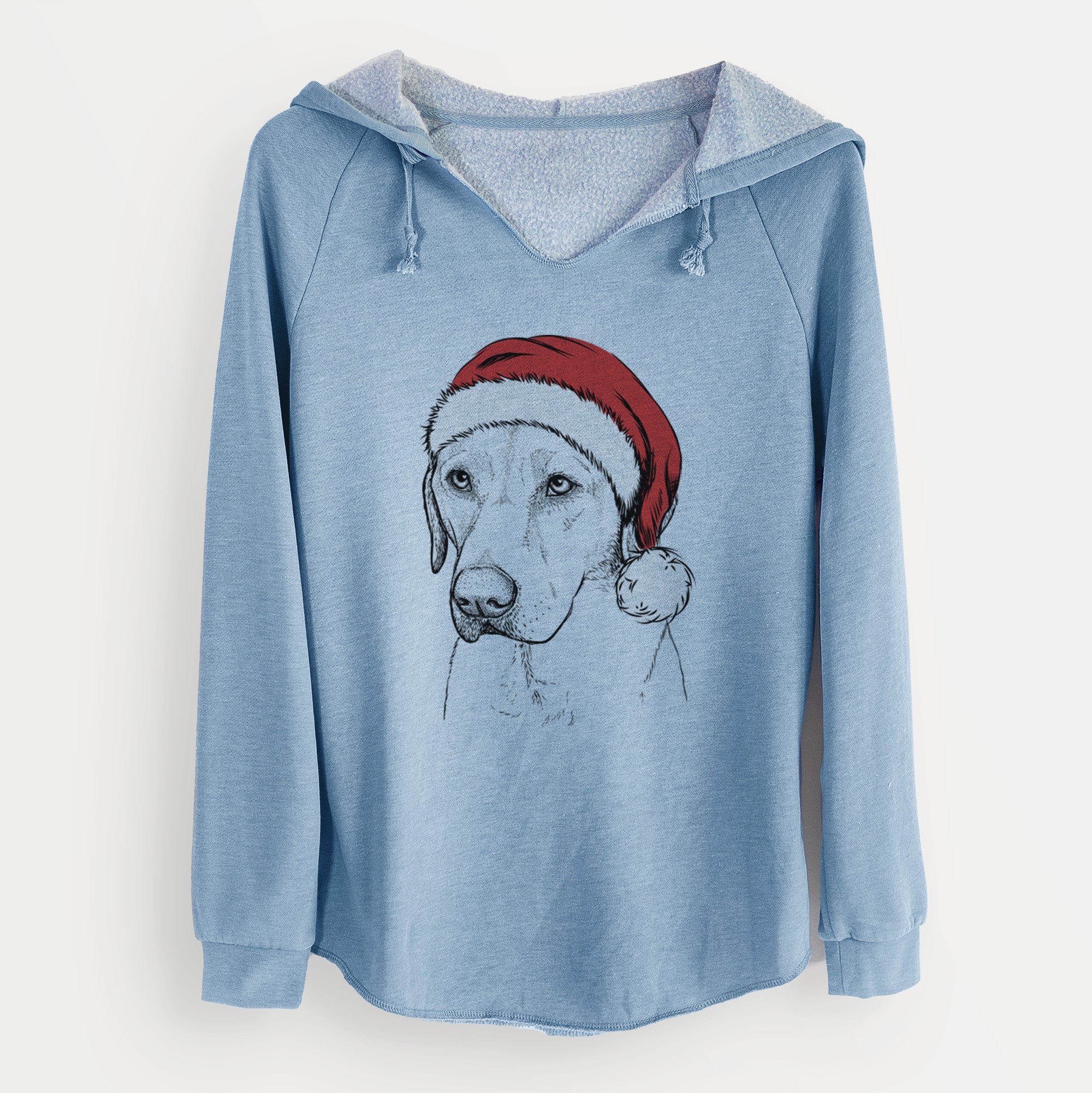 Santa Braxton the Yellow Lab - Cali Wave Hooded Sweatshirt