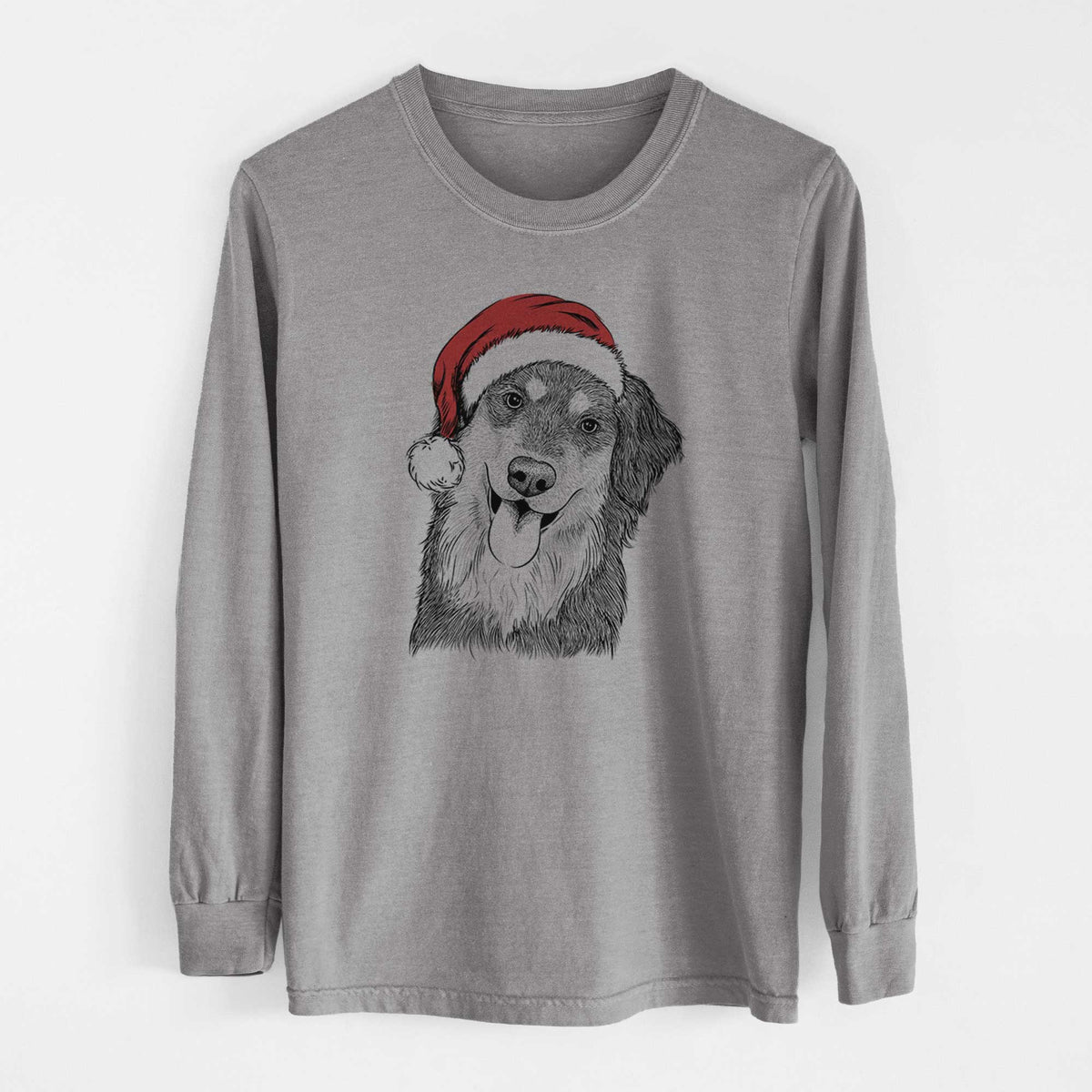 Santa Brodie the Golden Aussie - Heavyweight 100% Cotton Long Sleeve