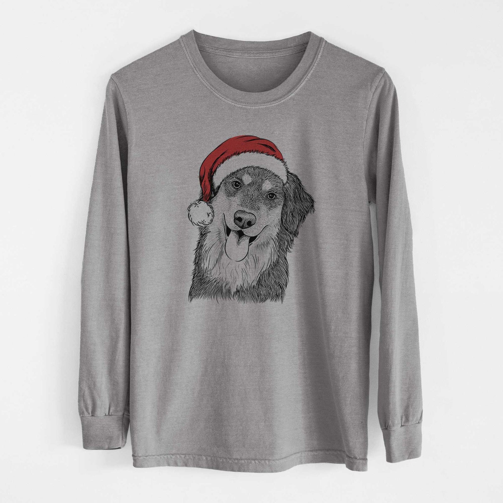 Santa Brodie the Golden Aussie - Heavyweight 100% Cotton Long Sleeve