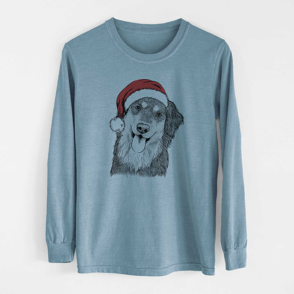 Santa Brodie the Golden Aussie - Heavyweight 100% Cotton Long Sleeve