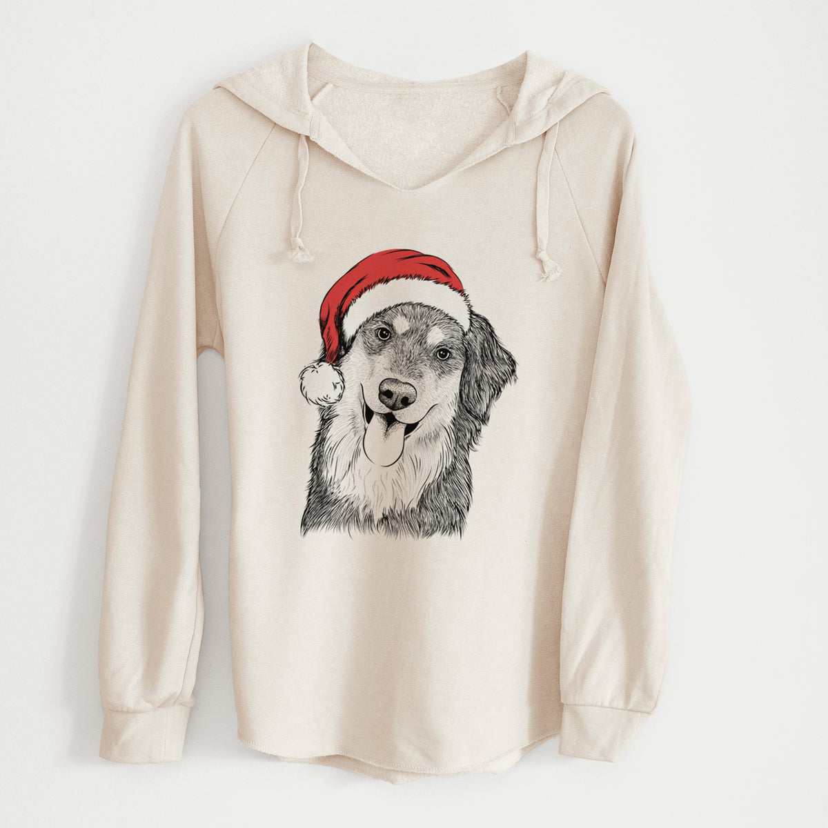 Santa Brodie the Golden Aussie - Cali Wave Hooded Sweatshirt