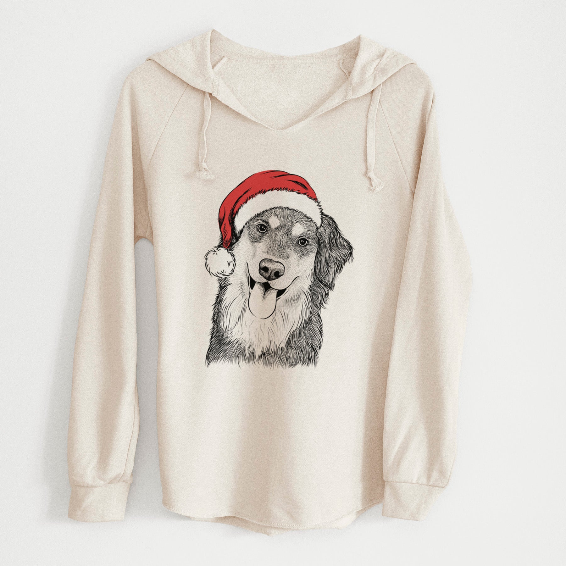 Santa Brodie the Golden Aussie - Cali Wave Hooded Sweatshirt