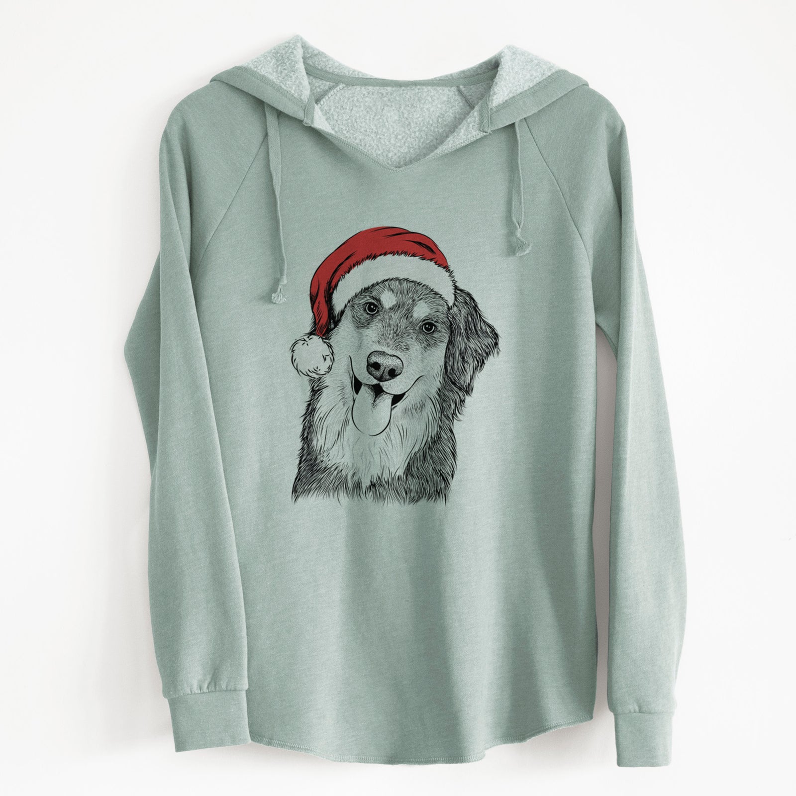 Santa Brodie the Golden Aussie - Cali Wave Hooded Sweatshirt