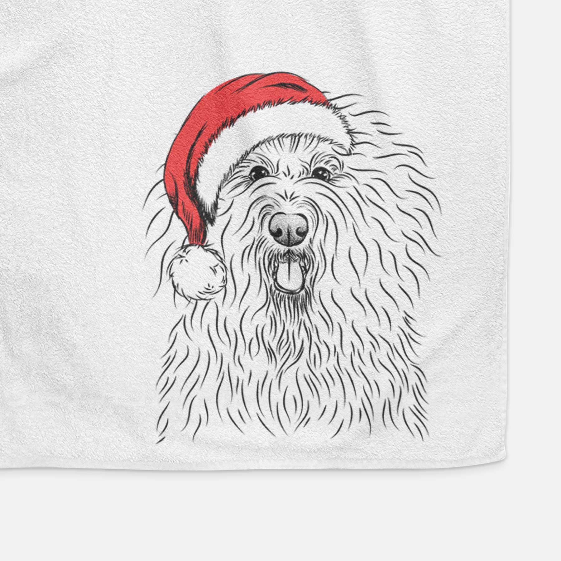 Brody the Old English Sheepdog Decorative Hand Towel