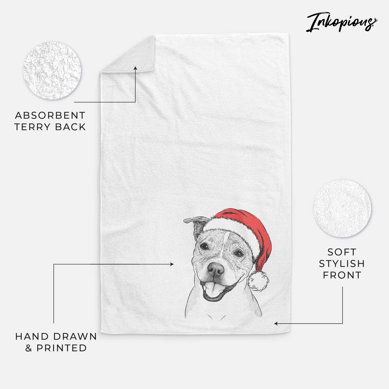 BrookLyn the Staffordshire Bull Terrier Decorative Hand Towel