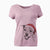 Santa BrookLyn the Staffordshire Bull Terrier - Women's V-neck Shirt