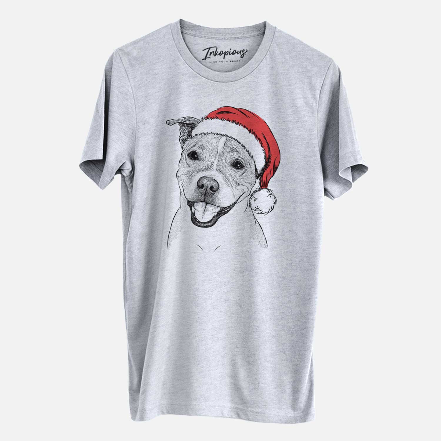 Santa BrookLyn the Staffordshire Bull Terrier - Unisex Crewneck