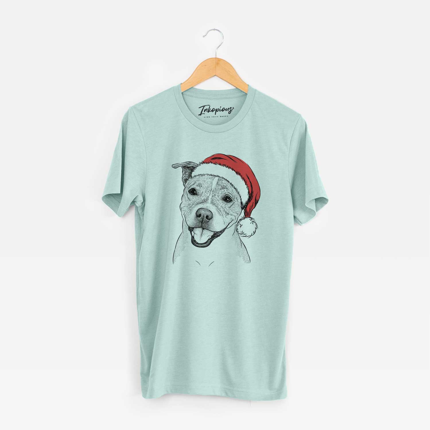 Santa BrookLyn the Staffordshire Bull Terrier - Unisex Crewneck