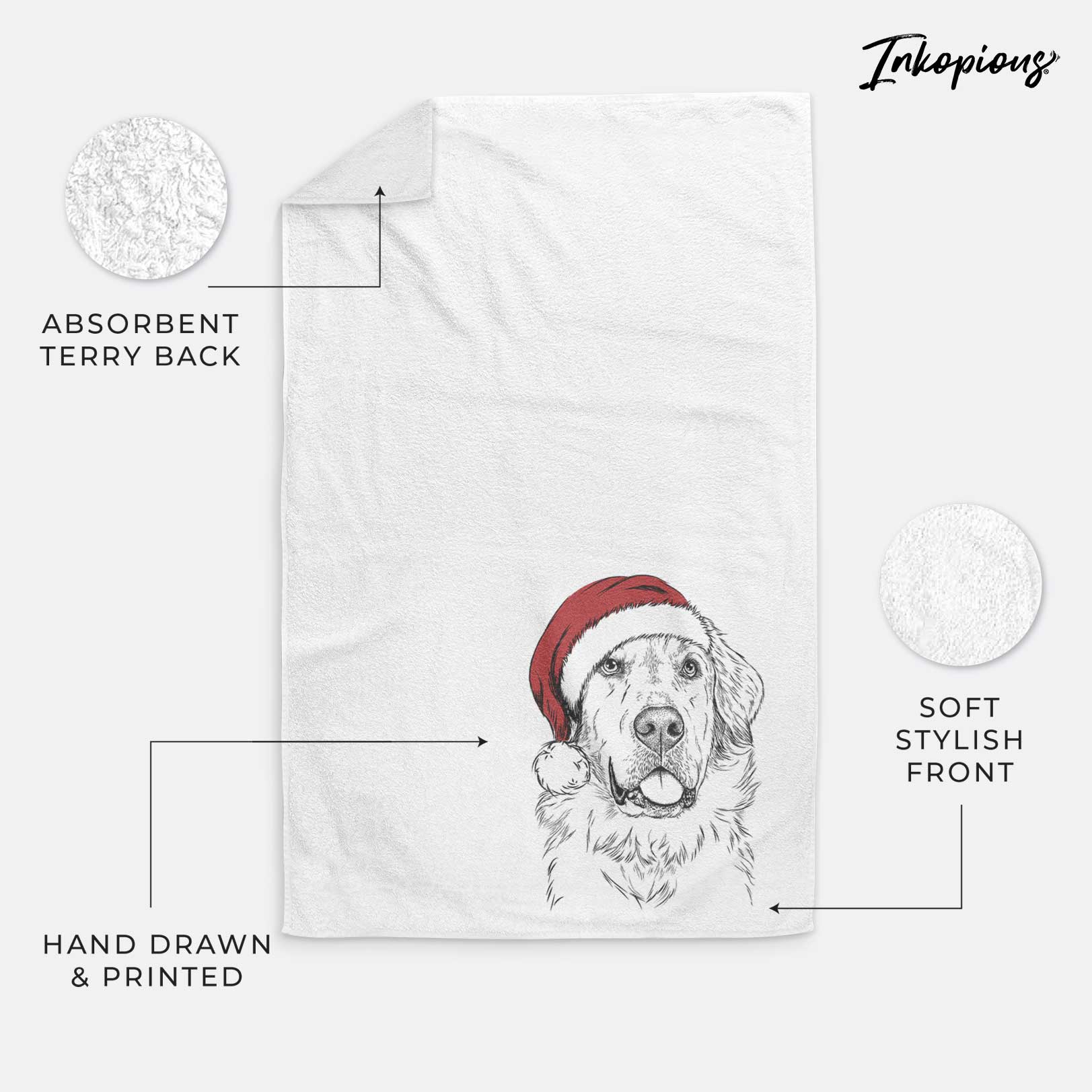 Brophy the Great Pyrenees Decorative Hand Towel