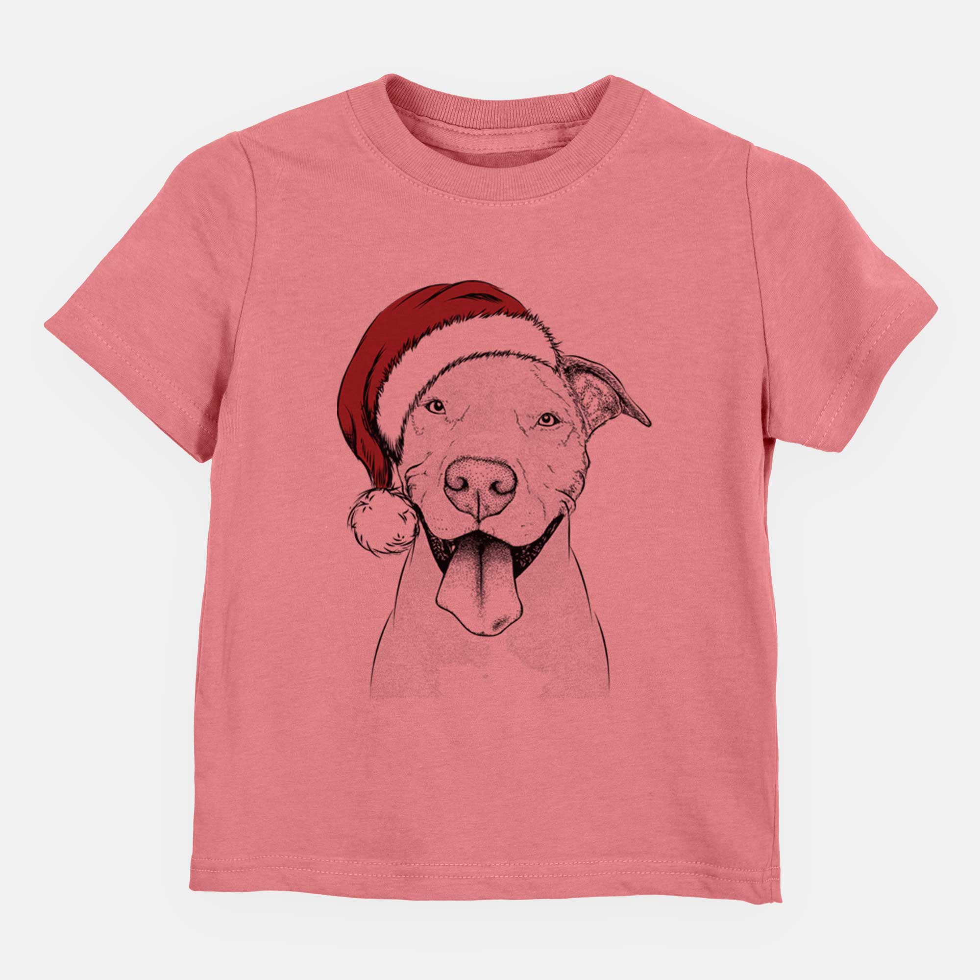 Santa Bruce the American Staffordshire Terrier - Kids/Youth/Toddler Shirt