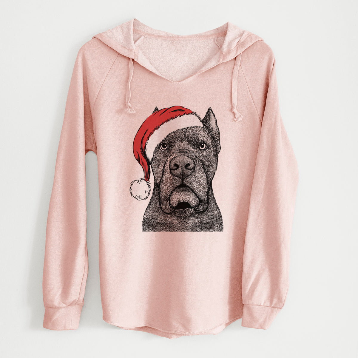 Santa Bruno the Cane Corso - Cali Wave Hooded Sweatshirt