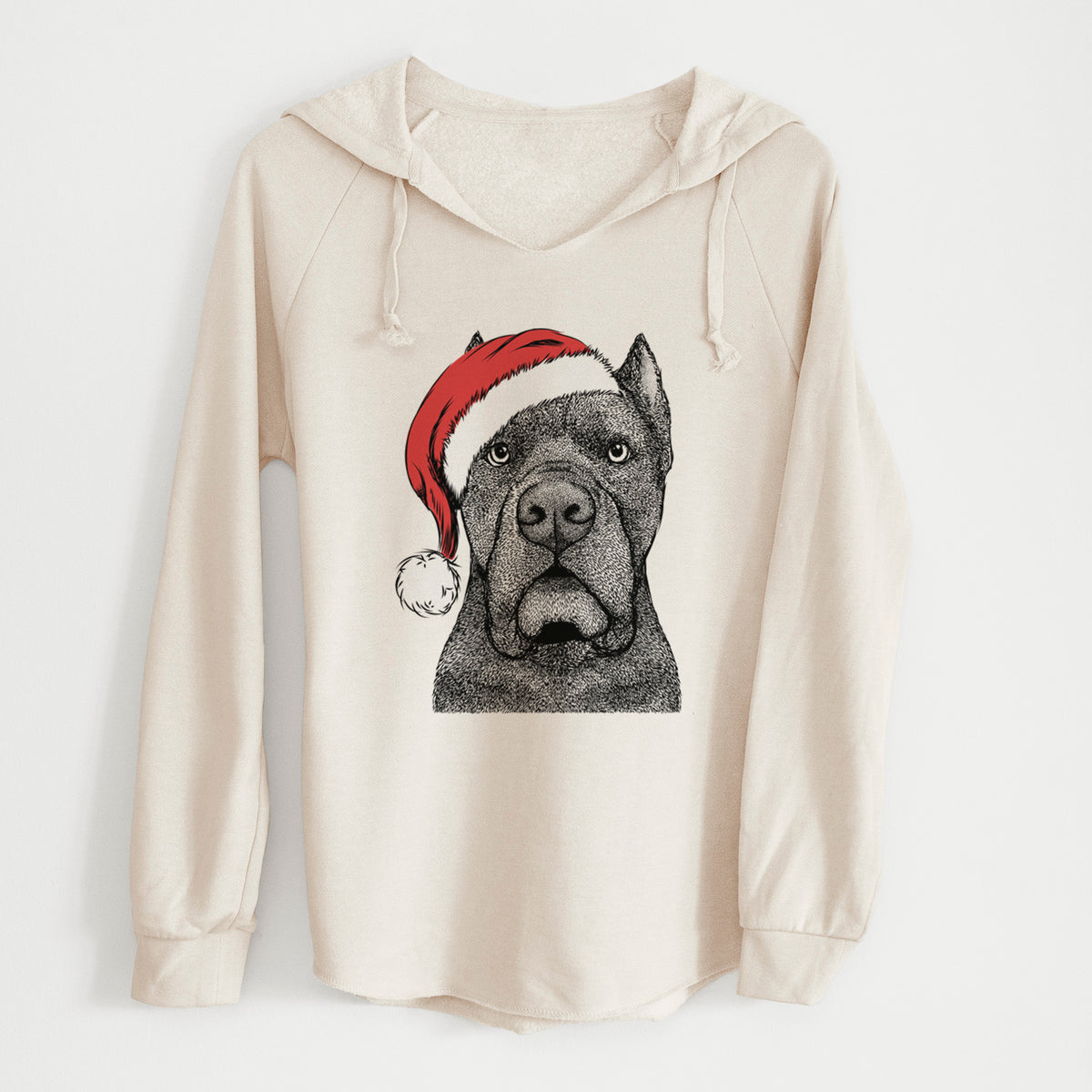 Santa Bruno the Cane Corso - Cali Wave Hooded Sweatshirt