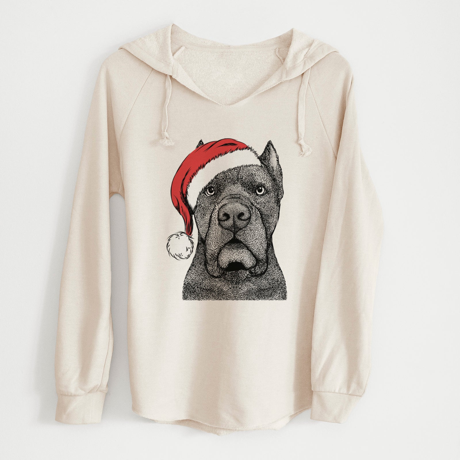 Santa Bruno the Cane Corso - Cali Wave Hooded Sweatshirt
