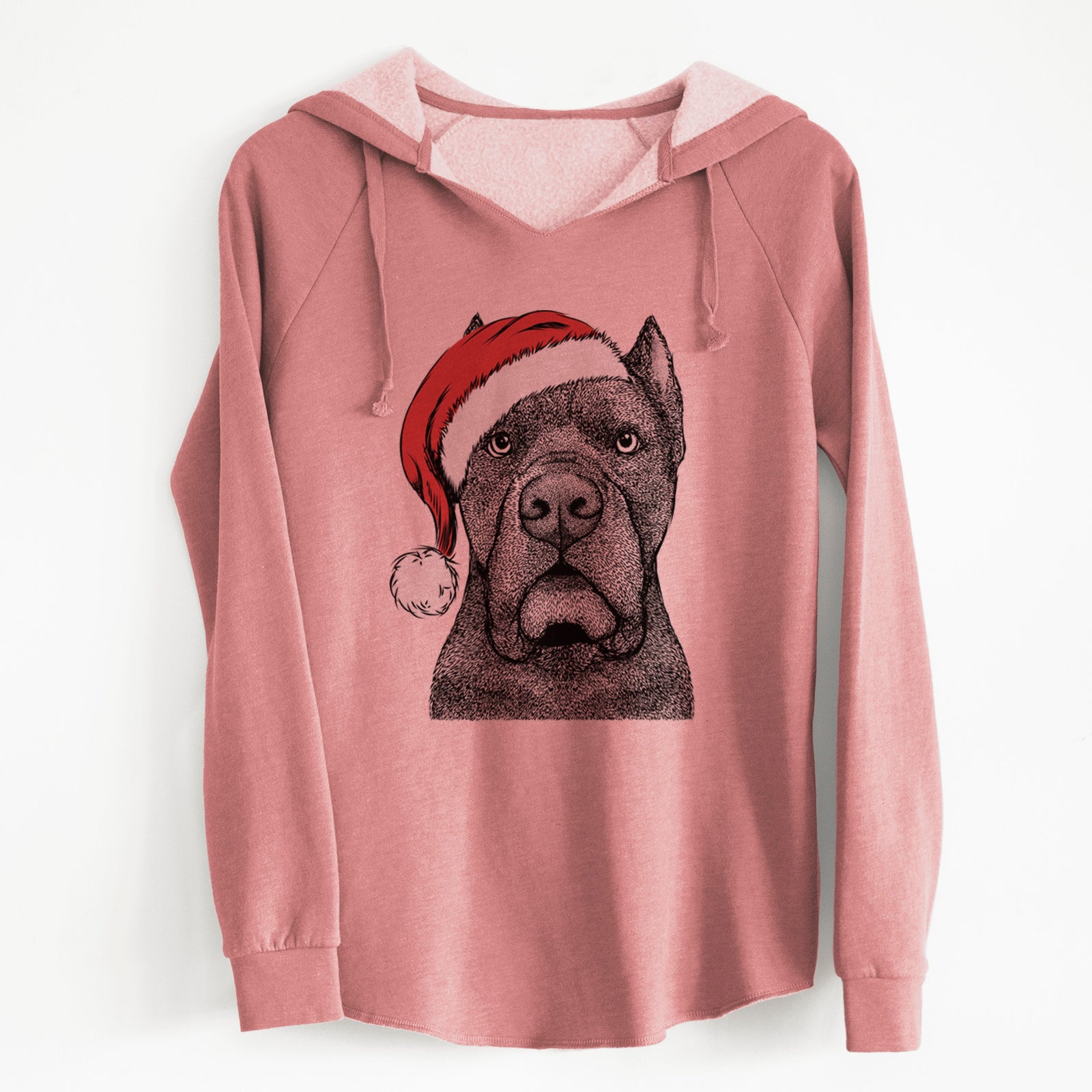 Santa Bruno the Cane Corso - Cali Wave Hooded Sweatshirt