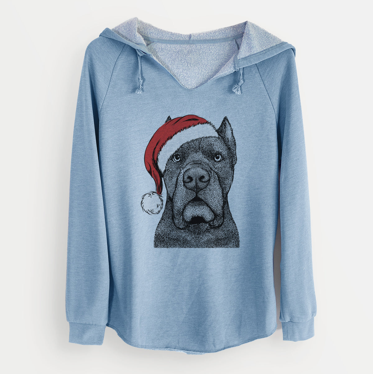 Santa Bruno the Cane Corso - Cali Wave Hooded Sweatshirt