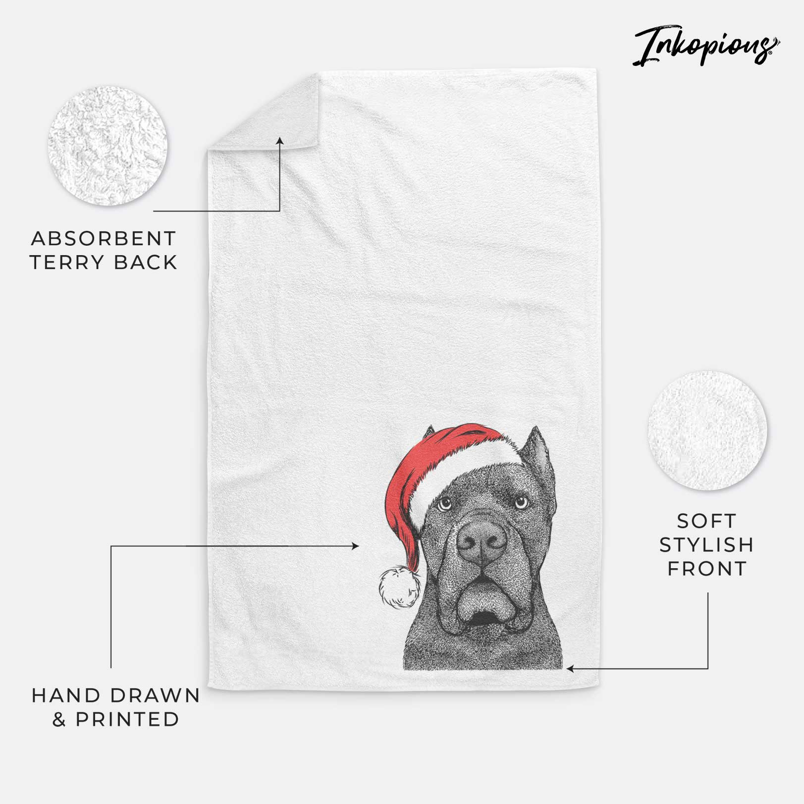 Bruno the Cane Corso Decorative Hand Towel