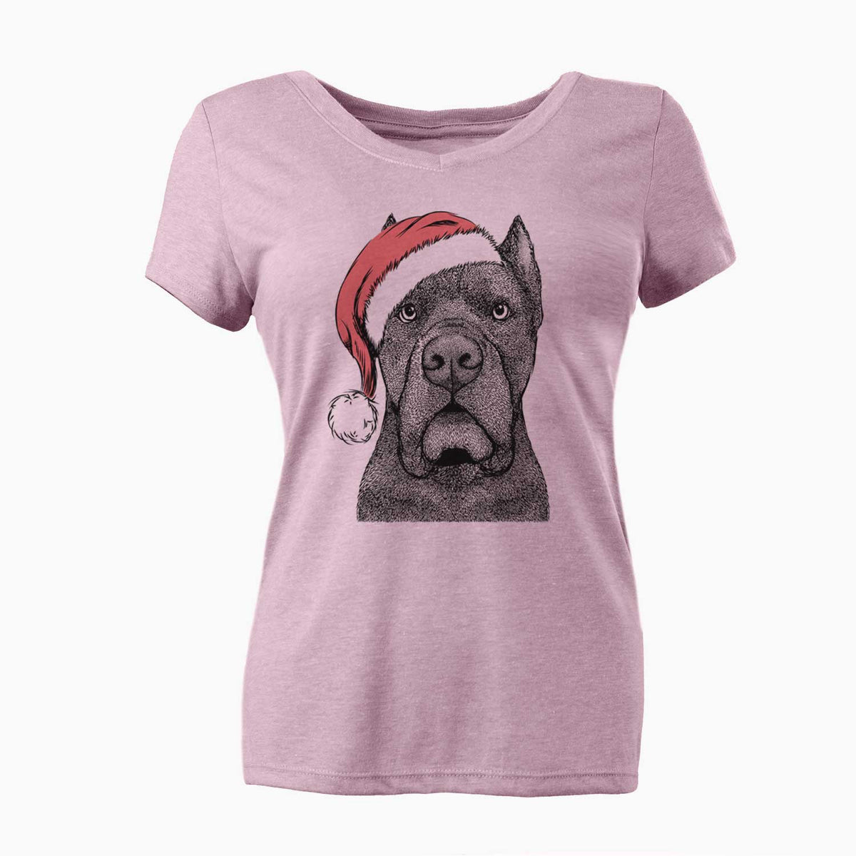 Santa Bruno the Cane Corso - Women's V-neck Shirt