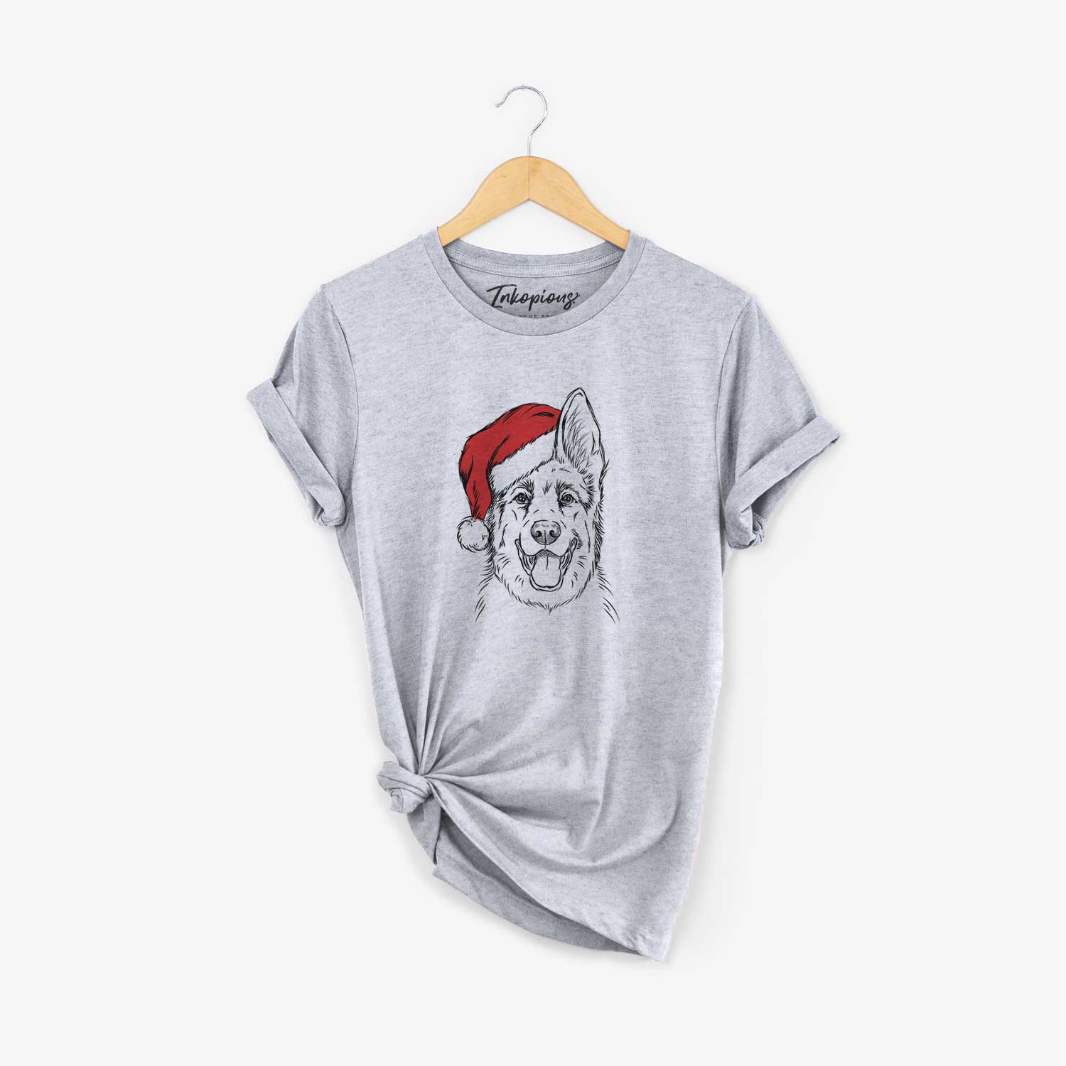 Santa Brutus the German Shepherd - Unisex Crewneck
