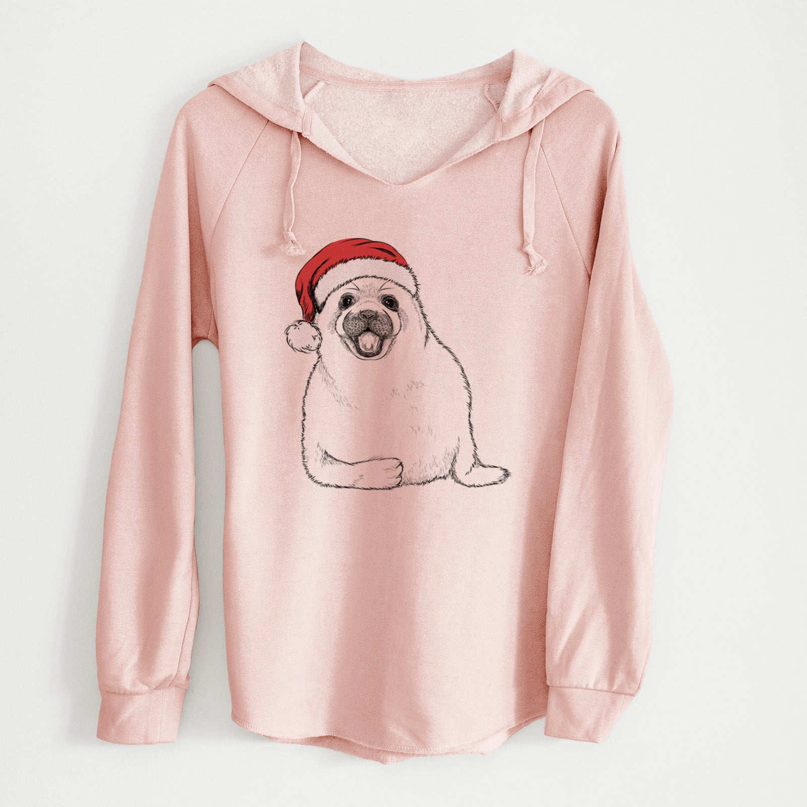 Santa Bub the Harp Seal - Cali Wave Hooded Sweatshirt