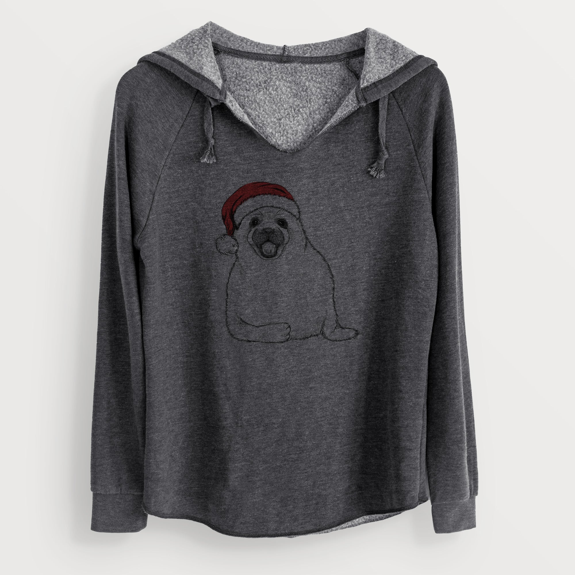 Santa Bub the Harp Seal - Cali Wave Hooded Sweatshirt