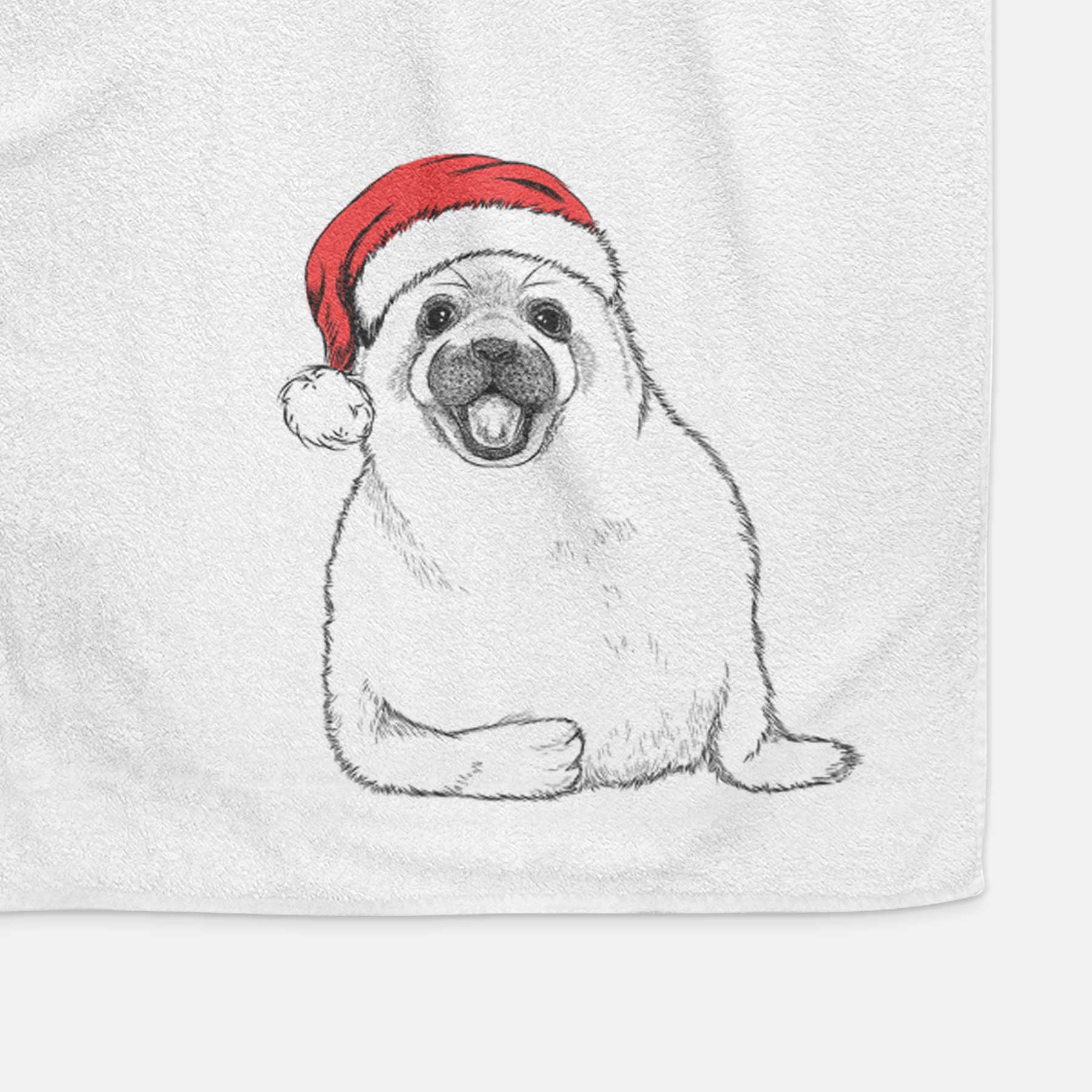 Bub the Harp Seal Decorative Hand Towel