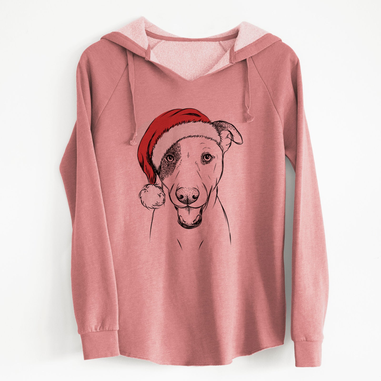 Santa Bucky the Mixed Breed - Cali Wave Hooded Sweatshirt