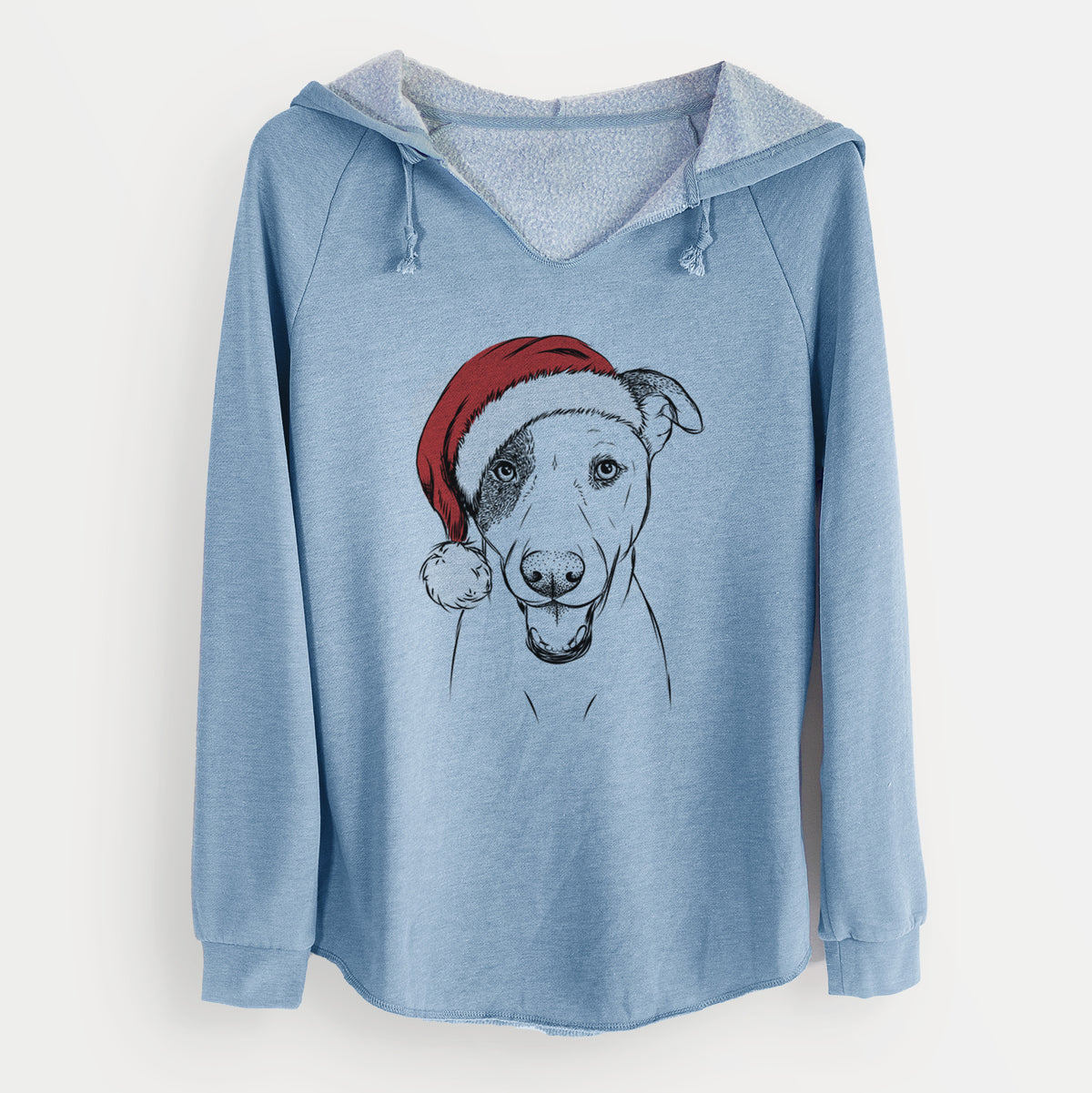 Santa Bucky the Mixed Breed - Cali Wave Hooded Sweatshirt