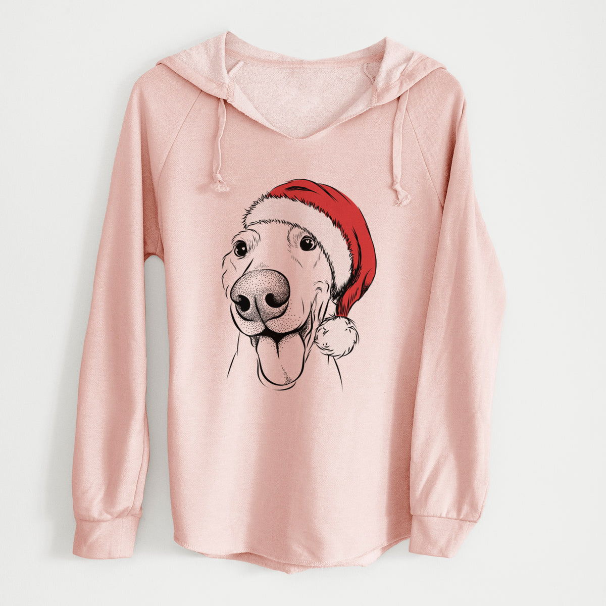 Santa Buddy the Buddy the Sato / American Village Dog - Cali Wave Hooded Sweatshirt