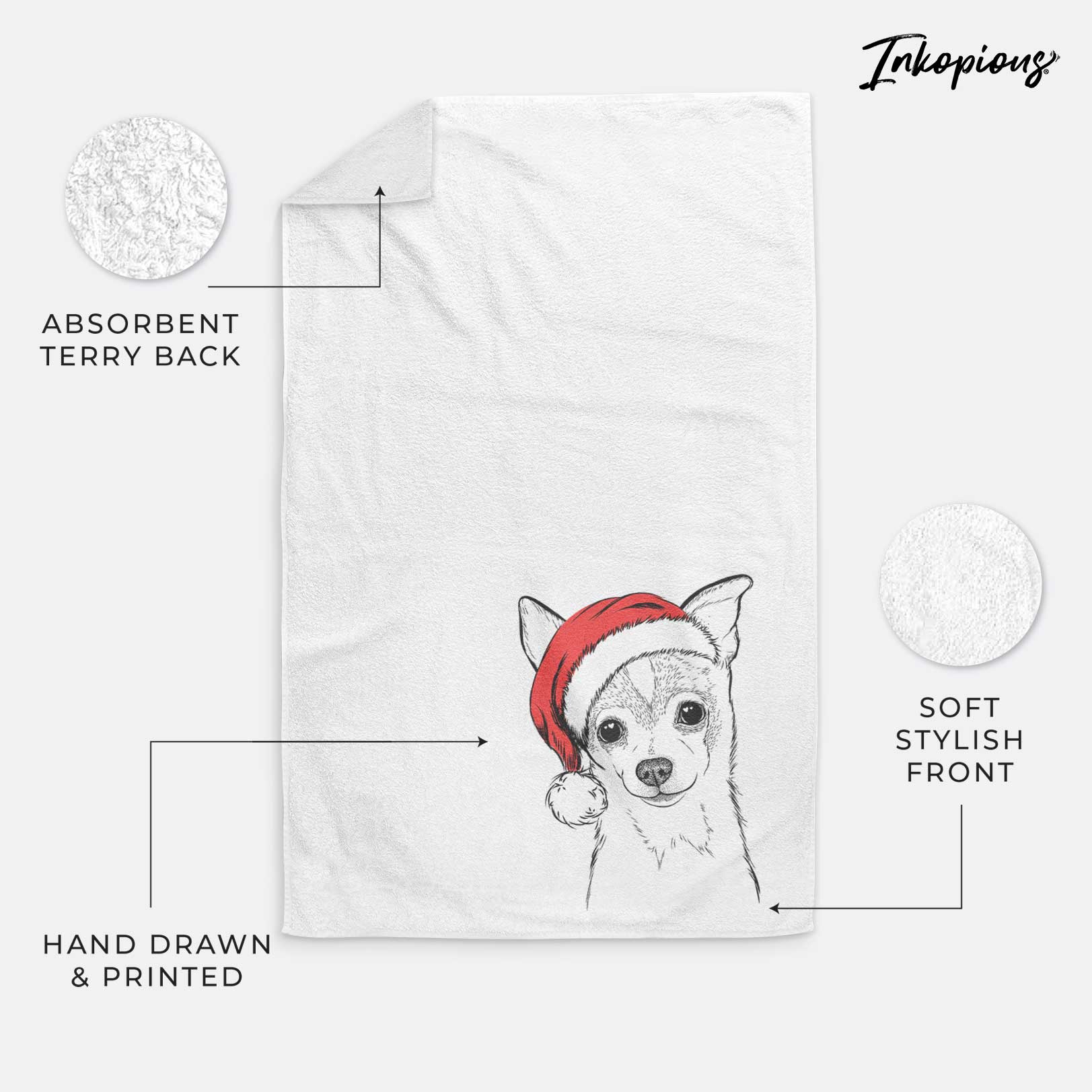 Buggy the Chihuahua Decorative Hand Towel