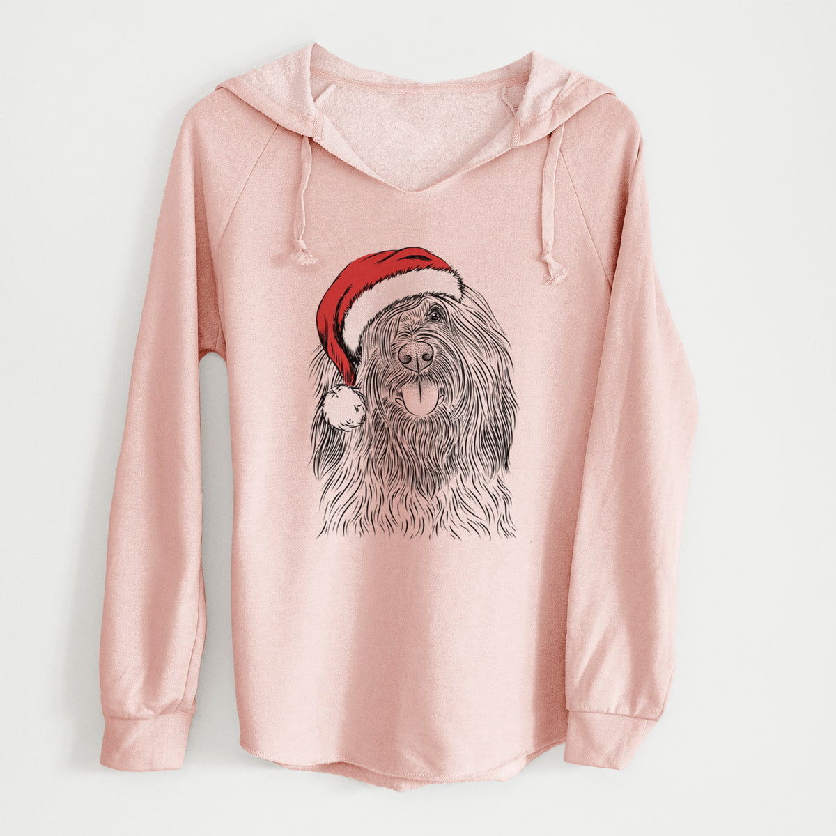 Santa Bundy the Briard - Cali Wave Hooded Sweatshirt