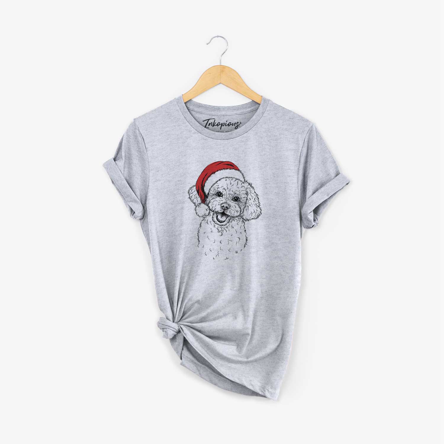 Santa Caesar the Bichon Frise - Unisex Crewneck