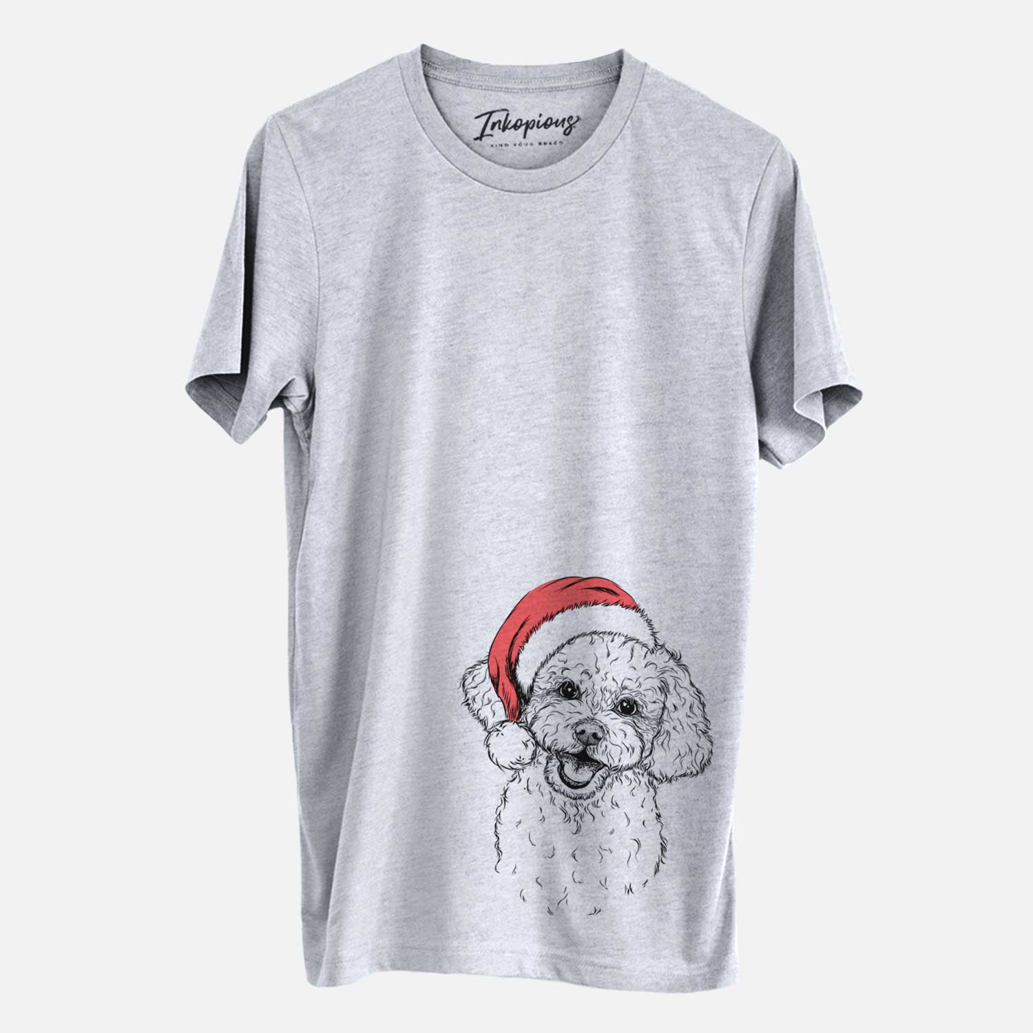 Santa Caesar the Bichon Frise - Unisex Crewneck