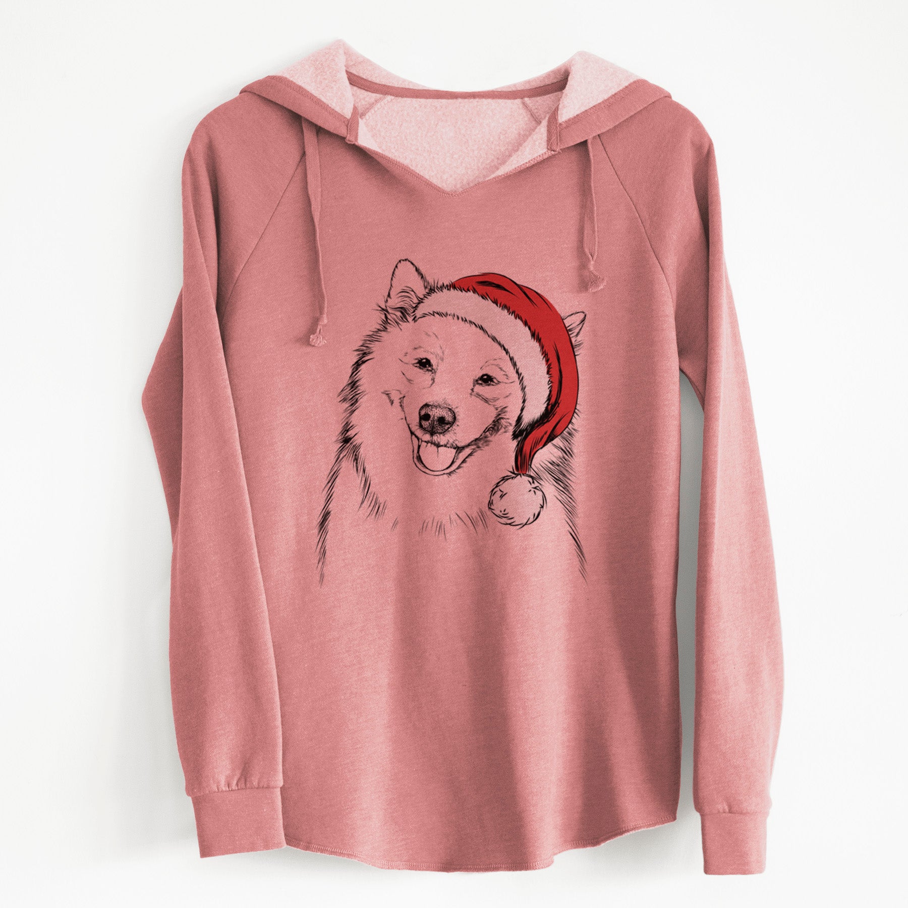 Santa Caico the Samoyed - Cali Wave Hooded Sweatshirt