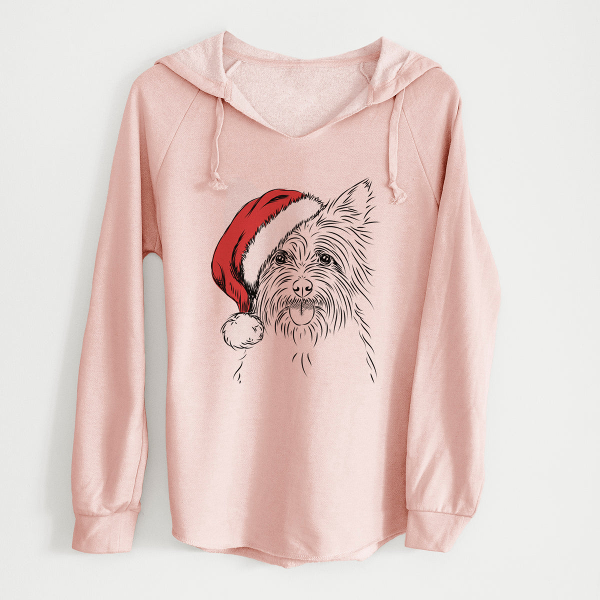Santa Calum the Cairn Terrier - Cali Wave Hooded Sweatshirt