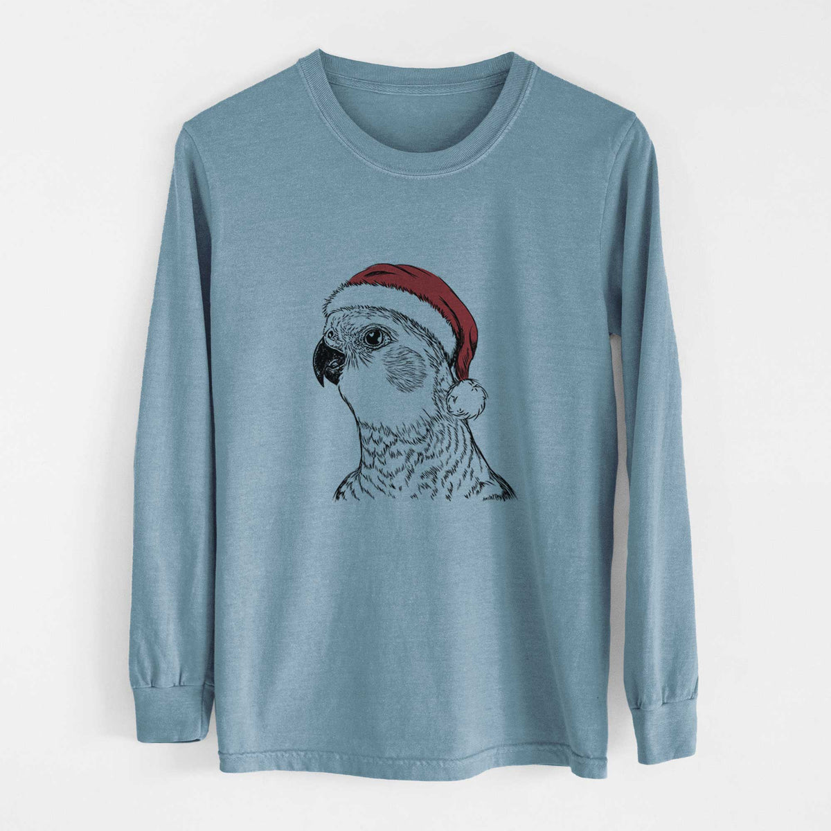 Santa Candy the Cockatiel - Heavyweight 100% Cotton Long Sleeve