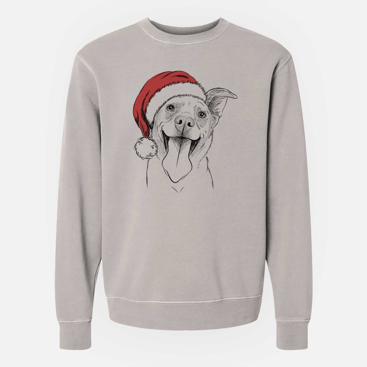 Santa Candy the Mixed Breed - Unisex Pigment Dyed Crew Sweatshirt