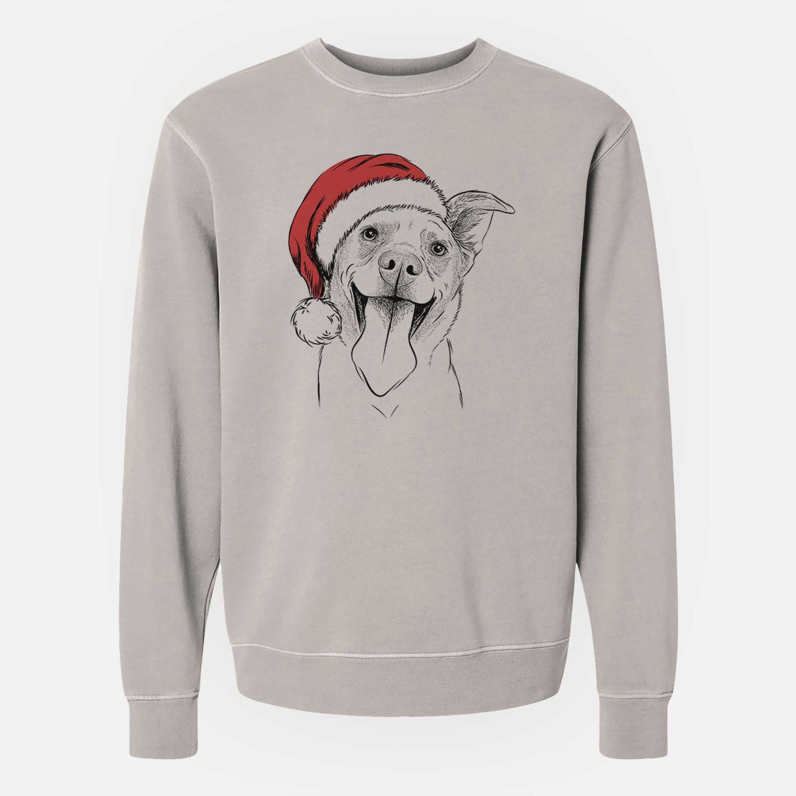 Santa Candy the Mixed Breed - Unisex Pigment Dyed Crew Sweatshirt
