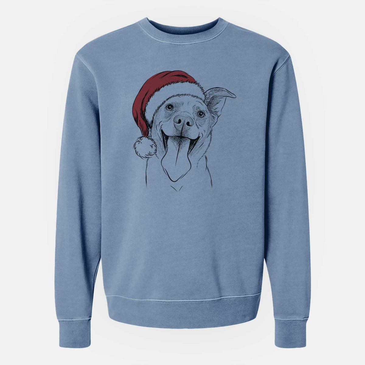 Santa Candy the Mixed Breed - Unisex Pigment Dyed Crew Sweatshirt