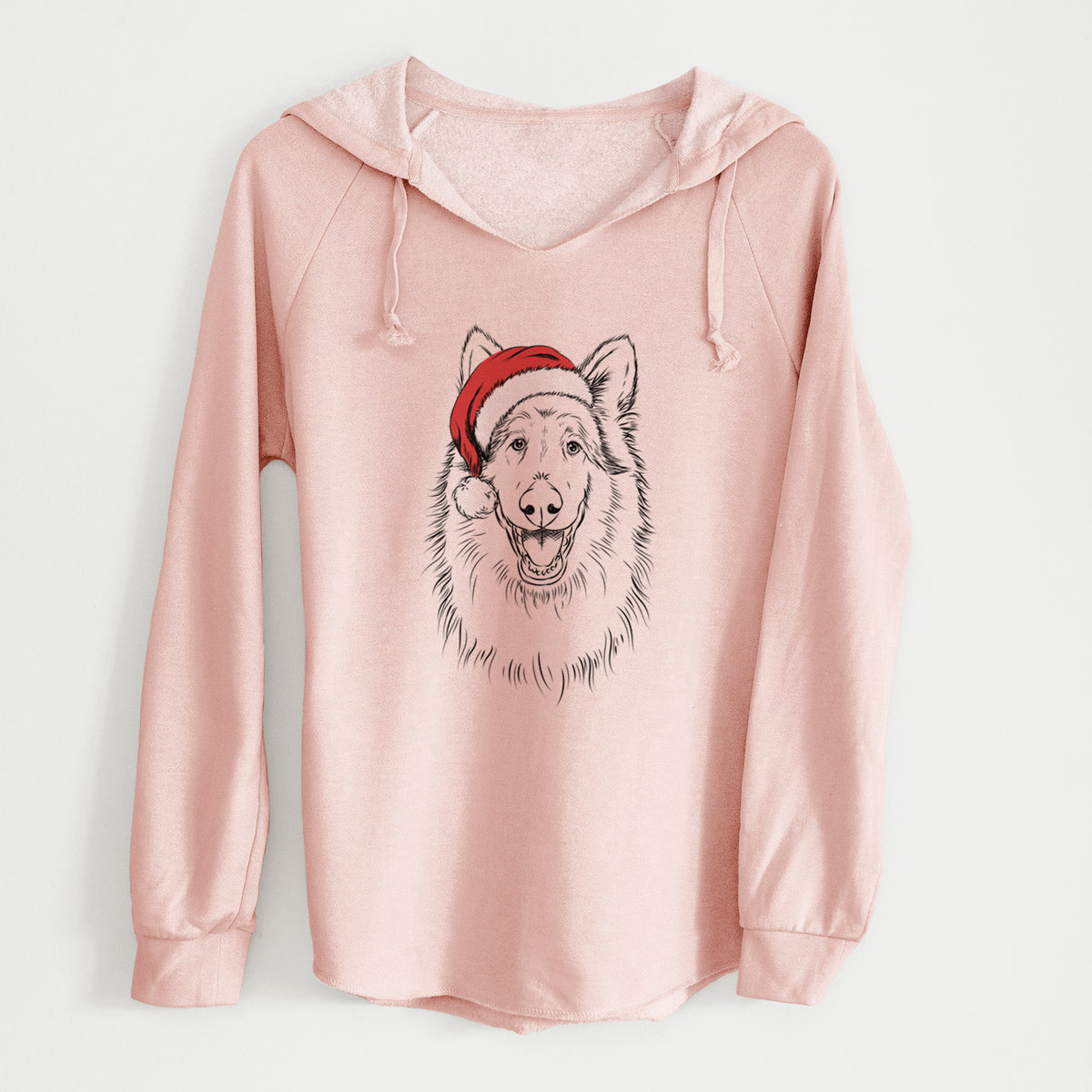 Santa Cannon the Rough Collie - Cali Wave Hooded Sweatshirt