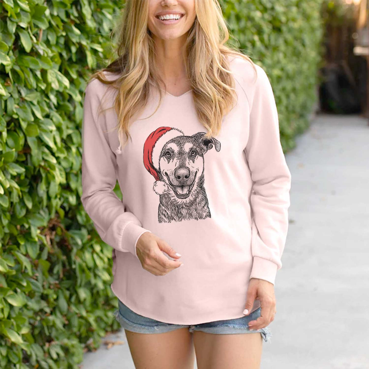 Santa Case the Mixed Breed - Cali Wave Hooded Sweatshirt