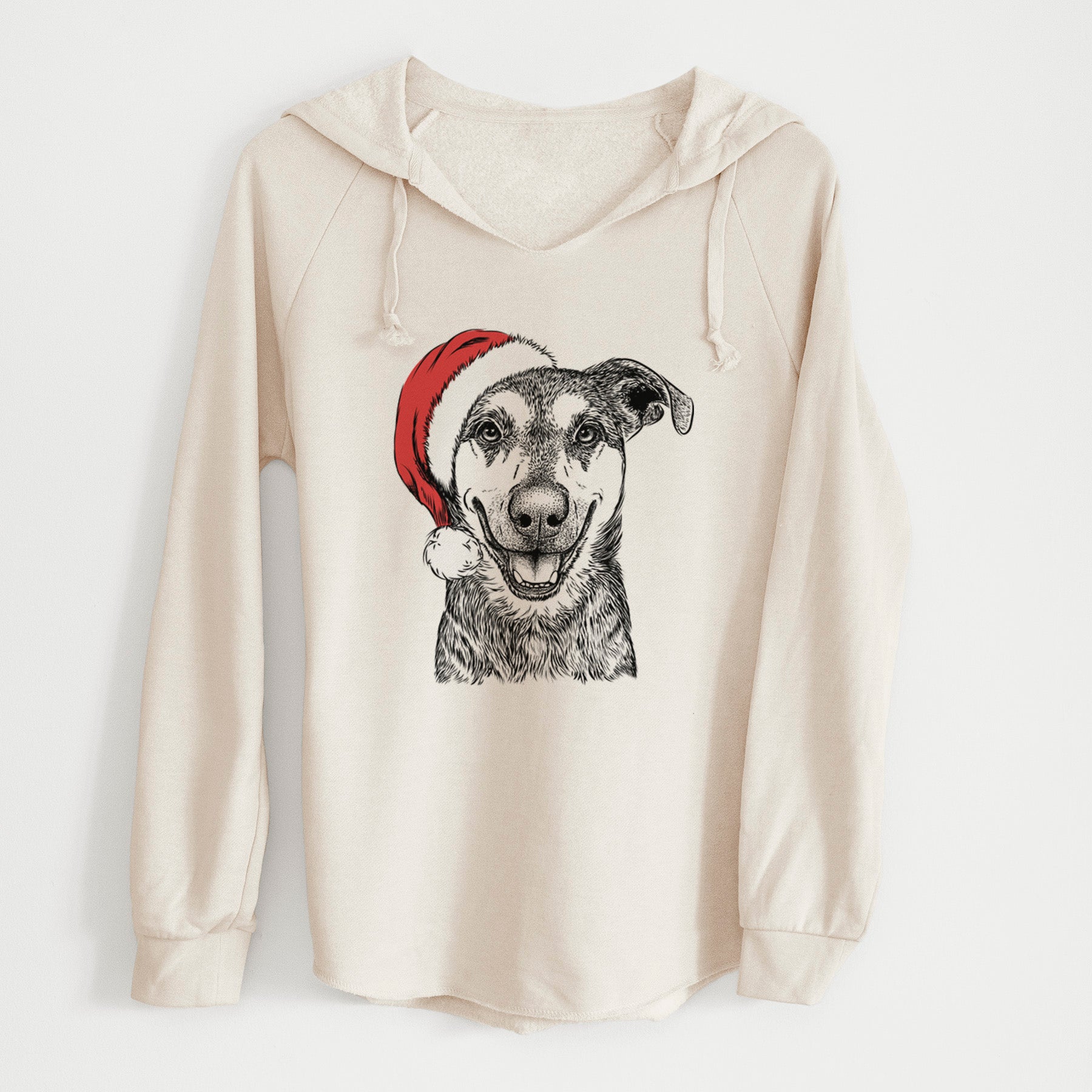 Santa Case the Mixed Breed - Cali Wave Hooded Sweatshirt
