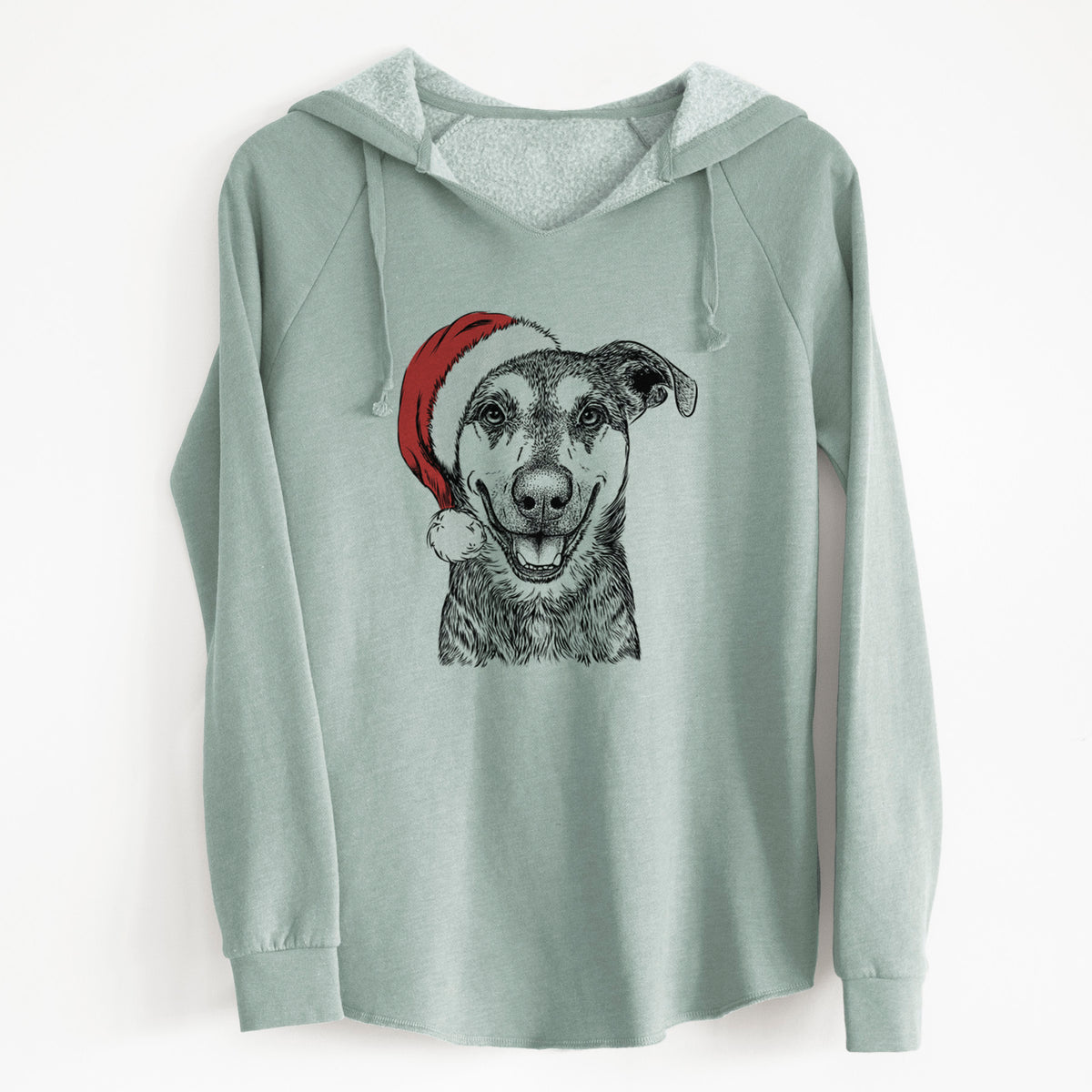 Santa Case the Mixed Breed - Cali Wave Hooded Sweatshirt
