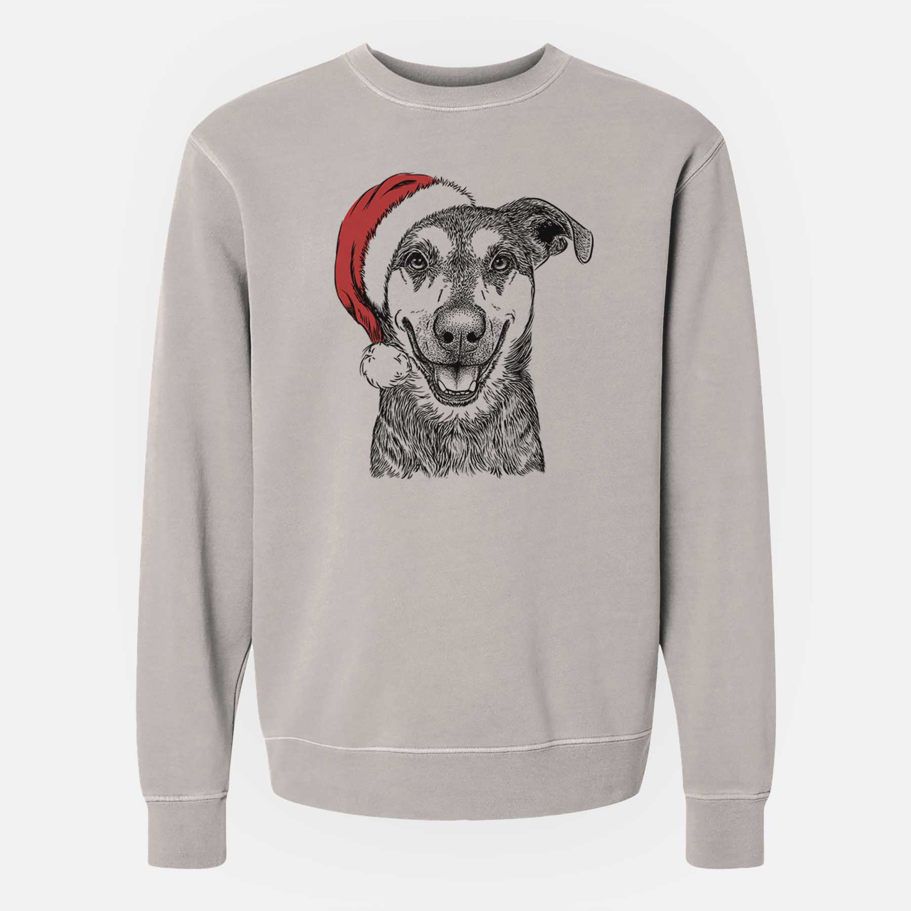 Santa Case the Mixed Breed - Unisex Pigment Dyed Crew Sweatshirt