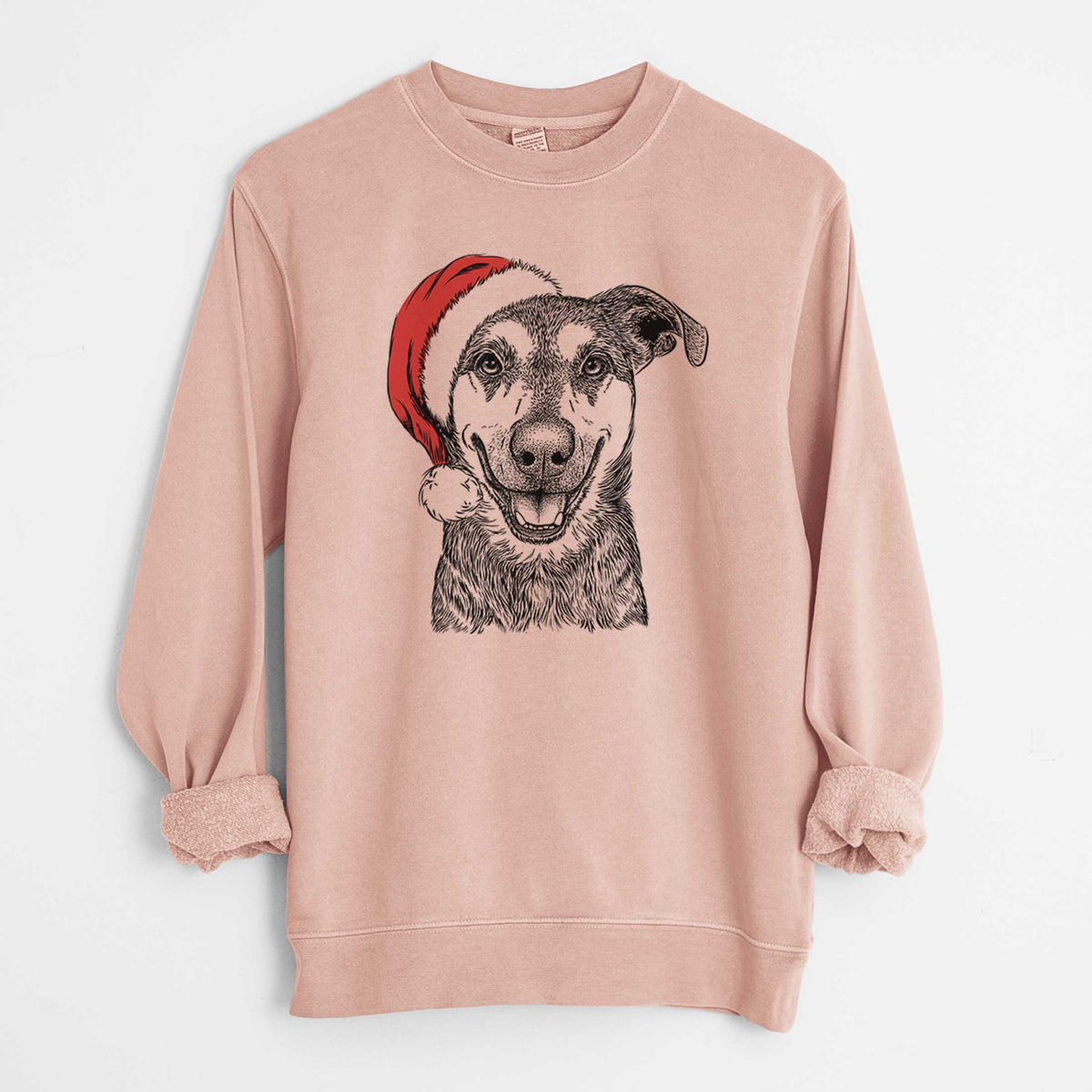 Santa Case the Mixed Breed - Unisex Pigment Dyed Crew Sweatshirt