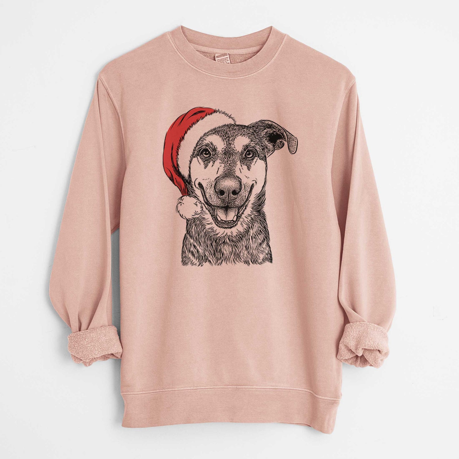 Santa Case the Mixed Breed - Unisex Pigment Dyed Crew Sweatshirt